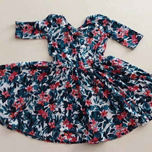 Dot Dot Smile Other - Dot-dot smile 5/6 twirly floral print dress